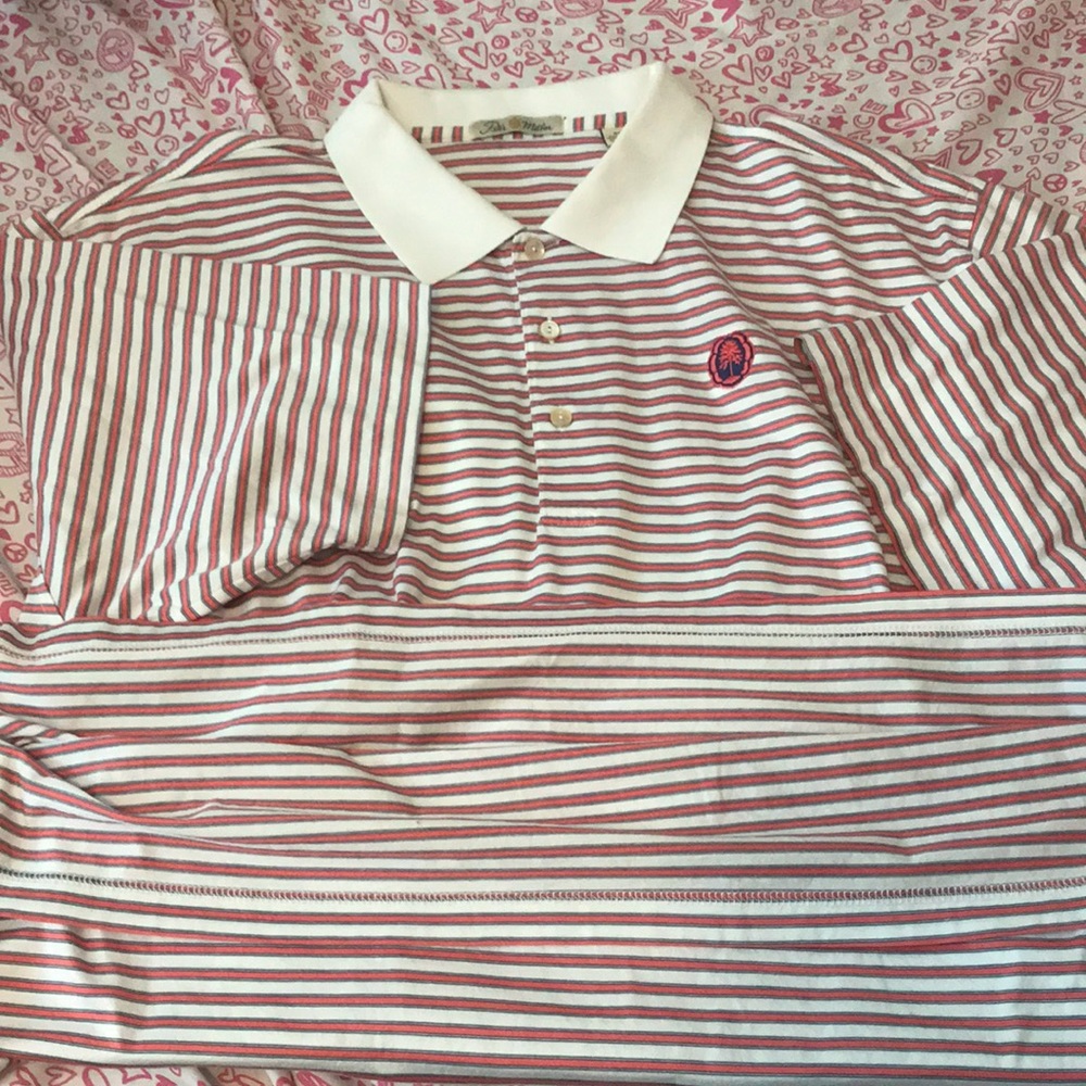 Peter Millar Mercerized Cotton ShortSleeve Polo XL